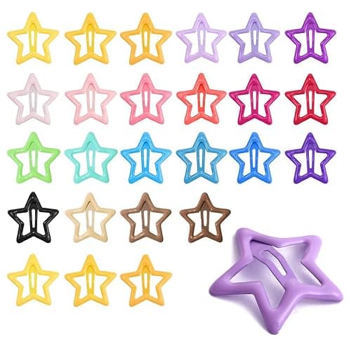 colorful star snap clips! - Image 1