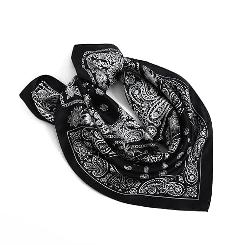100% Pure Mulberry Silk Square Scarf-27''x27"Lightweight Hair Scarves Headscarf Night Sleeping with Gift Packed thumbnail 3