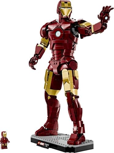 LEGO ǀ Marvel Iron Man Mark 3 Édition Collector - Figurine - Maquette Avengers pour Adulte - Décoration Intérieure - Minifigurine & Réacteur Arc - Cadeau à Collectionner pour Fans 76344 thumbnail 10