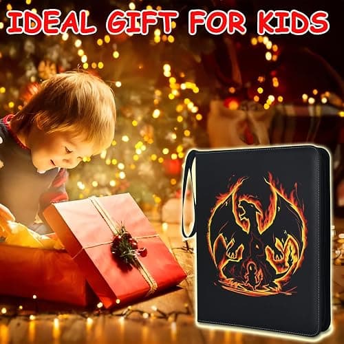 LIMSTDIC Card Binder with Sleeves - 9-Pockets Card Binder Holder Compatible with TCG Trading Cards, Card Storage Album with Zipper for Boys Girls Organized Holds Up to 900 Cards thumbnail 7
