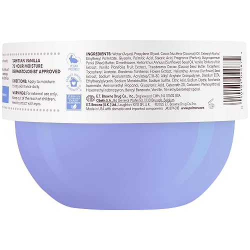 Palmer's Cocoa Butter Formula Body Cream, Moisture Drenching Tahitian Vanilla, 8.8 Oz, 72Hr Hydration with Shea Butter & Vitamin E for Softer Skin, Protects & Soothes Dryness, Dermatologist Approved thumbnail 10