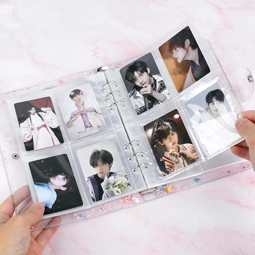 A5 Photocard Binder, Clear K-Pop Korean Pop Photocard Holder Binder Book, 200 Pockets Instax Photo Album for Polaroid Snap Kpop Photocard Holder Book/​Fujifilm Instax Mini photocard album thumbnail 2