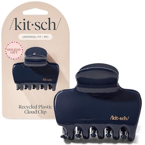 Kitsch Medium Hair Clips for Women – Strong Hold Claw Clips for Thick or Thin Hair – Recycled Plastic, Non-Slip, Durable | Ideal Gifts for Women – Blue Orchid – 1pc - Image 1