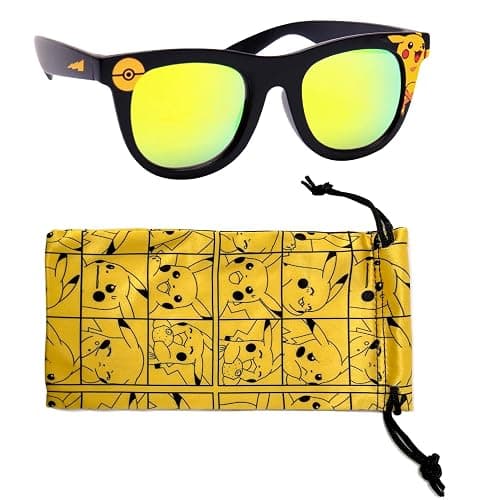 Pokemon Pikachu Sunglasses - Stylish, Comfortable & Durable UV-Protection with Soft Carrying Case - Officially Licensed - Image 1