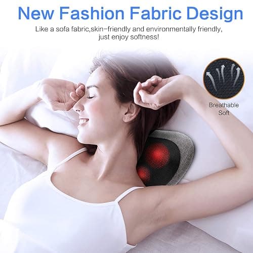Papillon Shiatsu Back and Neck Massager with Heat, Deep Tissue Kneading,Electric Massage Pillow for Back,Shoulders,Legs,Foot,Body Muscle Pain Relief,Use at Home,Car,Office thumbnail 3