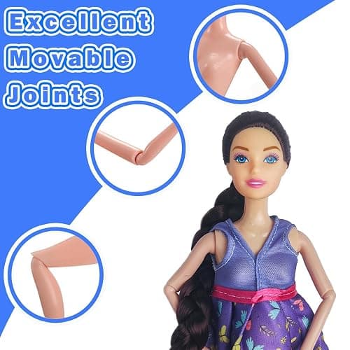 Interactive Family Toy Fun Action Figures Set, Imaginative Family Doll Play thumbnail 6