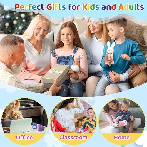 Waraoko 150PCS Mochi Squishy toys 8-12 Kawaii Mochi Squishies Anxiety Reduction Fufu Squishy Slow Rising Bulk for Classroom Prizes Set Game Prizes Goodie Bags Halloween Buckets Easter Eggs thumbnail 8