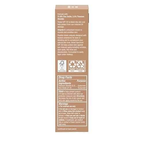 Neutrogena Purescreen+ Tinted Sunscreen for Face with SPF 30, Broad Spectrum Mineral Sunscreen with Zinc Oxide and Vitamin E, Water Resistant, Fragrance Free, Medium, 1.1 fl oz thumbnail 8