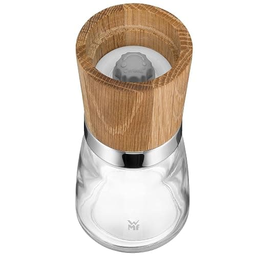 WMF Ceramill Natura - Juego 2 molinillos, Madera 13,8 cm Ø 6 cm, Molinillo de sal y pimienta, Molinillo de cerámica para Especias thumbnail 3