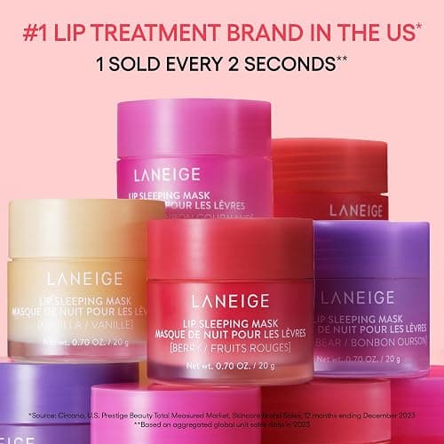 LANEIGE Lip Sleeping Mask: Nourish, Hydrate, Vitamin C, Murumuru & Shea Butter, Antioxidants, Flaky, Dry Lips - Gummy Bear thumbnail 6