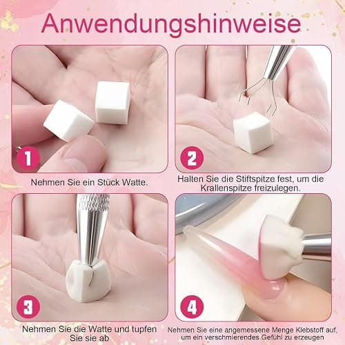 Diffaxy 100 Stk Nail Art Schwamm mit Metallgreifer, Nailart-Zubehör, Rendering-Werkzeuge mit Greifer-Blöcken, Maniküre-Gradient Nail Art Schwamm, für Pinselset, Nägel, Nageldesign-Zubehör thumbnail 5