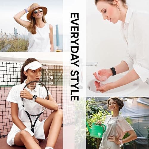 Adorique 3-in-1 Compatible for Apple Watch Band 40mm 41mm 42mm 44mm 45mm 46mm, Soft Silicone Sport Strap for iWatch Series SE 10 9 8 7 6 5 4 3 thumbnail 6
