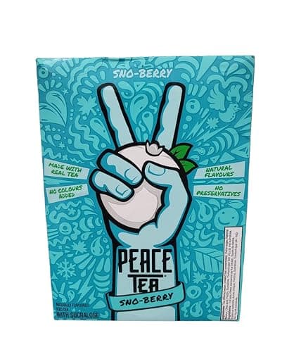 Peace Tea Iced Tea Sno-Berry Flavor Case of 12 Cans 11.5 oz Each - Image 1