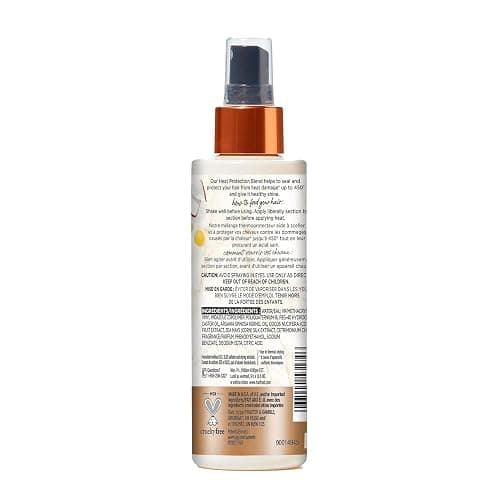 Hair Food Coconut & Argan Oil Heat Protectant Leave-In Spray for All Hair Types, 450°F Heat Protection, Sulfate-Free, Paraben-Free, Dye-Free, Alcohol-Free, Adds Shine, 6.4 Fl Oz thumbnail 9
