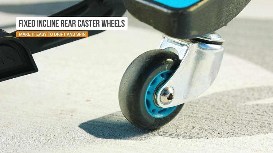Razor Scooter Powerwing Classic Caster Scooter | Stand Up Drifter (Blue) | Body-Driven Caster; Drifts & 360 Spins | Iconic Wheeled Ride-On For Kids Age 6+ thumbnail 6