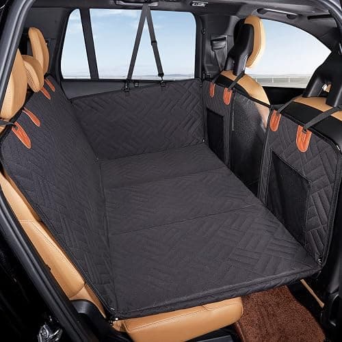 YJGF Back Seat Extender,Dog Seat Cover for Back Seat,Hard Bottom Car Seat Cover for Dogs,Dog Hammock for Car,Back Seat Pet Cover for Dogs(Black) thumbnail 8