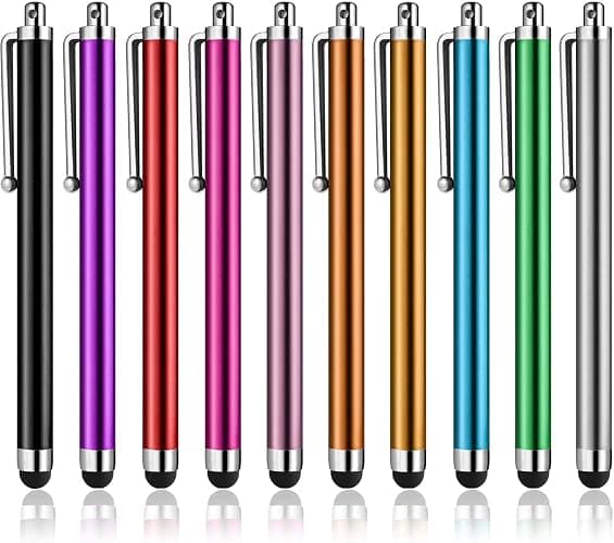 Stylus Pens for Touch Screens, Abiarst High Precision Universal Stylus for iPad iPhone Tablets Samsung Galaxy All Capacitive Touch Screens (10-Pack) - 10-Pack - Image 1