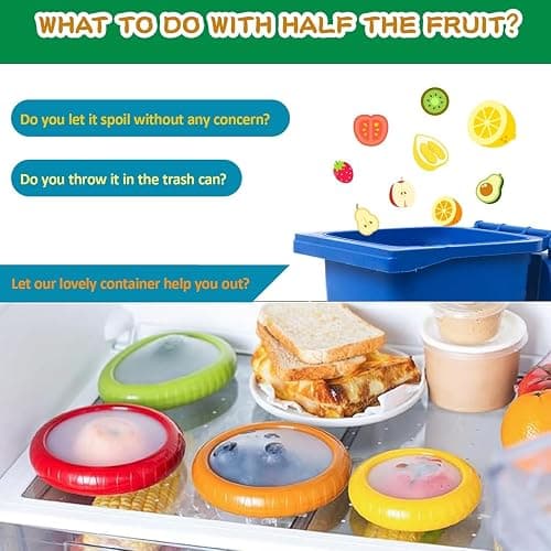 BAOKUA Avocado Saver and Onion Storage 4 Set - Reusable refrigerator avocado storage containers,for fridge Apples, Tomatoes, Tomato, Lemons for Ideal thumbnail 8