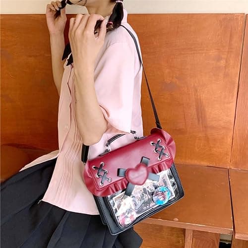 KeAiDMon Y2k itabag versatile pin display shoulder bag JK style badge display backpack suitable for women thumbnail 4