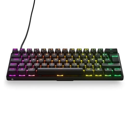 SteelSeries Apex Pro Mini Clavier Gamer 60% - Switches OmniPoint 2.0 HyperMagnetic - Actionnement Ajustable - Rapid Trigger - Rapid Tap/SOCD - Capuchons PBT - RVB - USB-C - Format FR AZERTY thumbnail 9