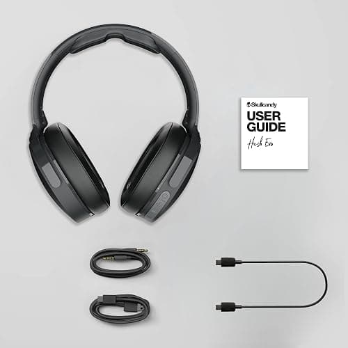 Skullcandy Hesh Evo Wireless Over-Ear Bluetooth Headphones with Extra USB-C Charging Cable, Noise Isolating, 36 Hours Battery, Foldable Lightweight Design, Microphone for iPhone Android - Bone thumbnail 7