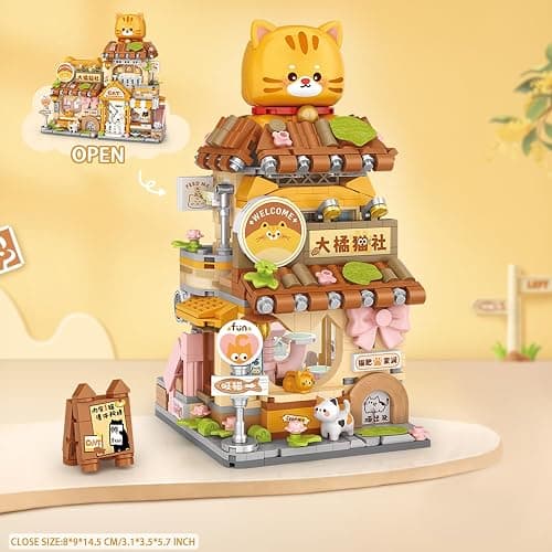 MEIEST Mini City Shop Street View Building Blocks Model Set,Simulation Animals Architecture Collection Particle Construction Building Bricks Toy,Home Decoration (Cat Grooming Room) thumbnail 3