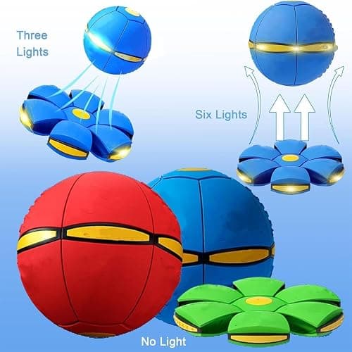 Hubgfril Magic Bouncing Ball, Magic Meta Ball, Dual Form Freely Switchable Magic Ball Toy with 6 Light, Parent-Child Interaction Suitable for Indoor & Outdoor Use thumbnail 6