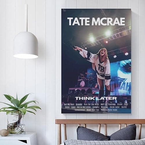 Tate McRae THINK LATER Posters & Prints on Canvas Wall Art Poster for Room Decor Unframe:16x24inch(40x60cm) thumbnail 4