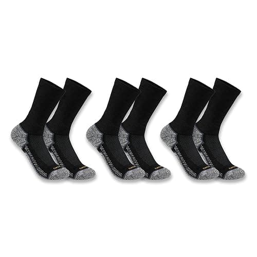 Carhartt Men's SC4223M Force® Midweight Crew Sock 3-Pack - Image 1