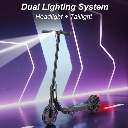 Sigravy Electric Scooter for Adults, Foldable Commuter E Scooter for Teens, 350W Motor, 19 MPH, Up to 21 Miles Range, 8.5" Solid Tires, Cruise Control, Dual Brakes, LED Display thumbnail 7
