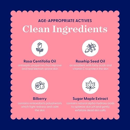 Calm+Bright Facial Mask for Teens - Soothing, Non-Drying, pH-Balanced Skincare by Dr. Angela Casey Sensitive Calming Gentle Radiant thumbnail 4