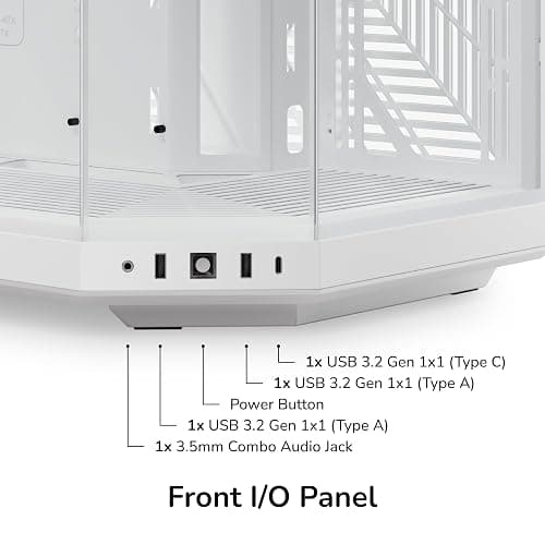 Hyte Y70 Modern Aesthetic Gaming PC Case - Panoramic Glass | High-Airflow Design | Cable Management | Dual Chamber ATX Mid-Tower Chassis | 10 Fan Capacity | Luxury PCIe 4.0 Riser Cable - Snow White thumbnail 11