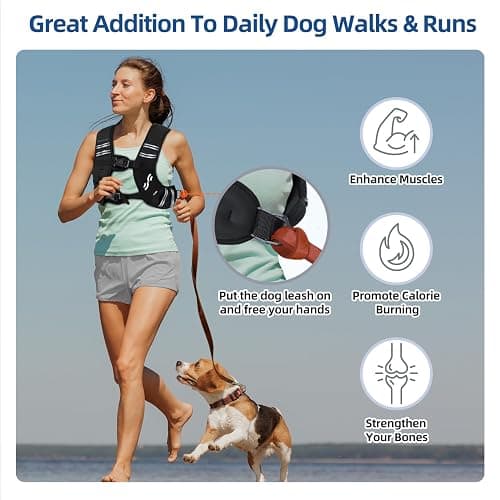 Sportneer Weighted Vest Women, 8/12/1/5/20/25lbs Weighted Vest with Reflective Stripe & Large Pocket, Comfort-Fit Running Vest for Walking, Rucking, jogging, Strength Training & Weight Loss thumbnail 4