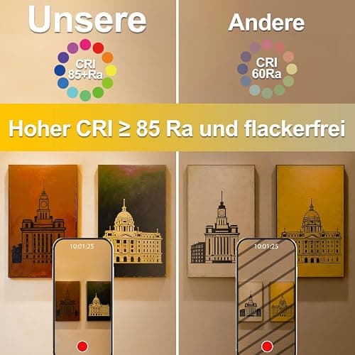 iLC LED RGBW Lampe E27 RGB+Warmweiß, Sync mit Musik farbwechsel Glühbirne mit APP, 16 Millionen Farben, 20 Modi thumbnail 7