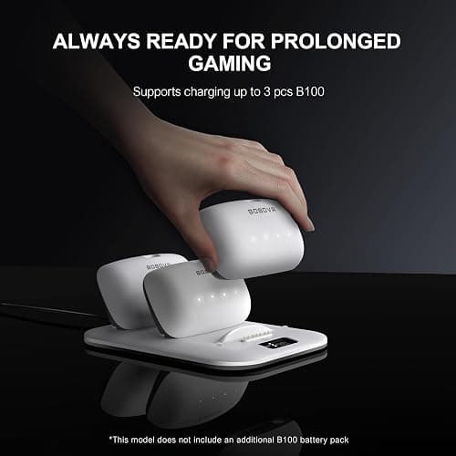 BOBOVR BD3 Charging Dock+B100 Combo, Providing Fast Charging for 3*B100, 30W Power, 0-80% in Just 1 Hour thumbnail 3