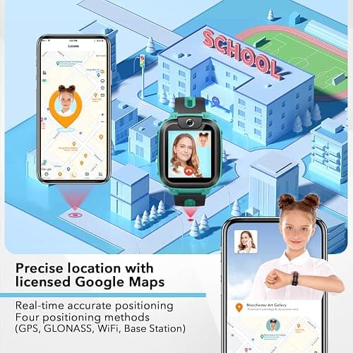 imoo Z1 Kids Smart Watch, Smart watch for Boys, Kids Smartwatch Phone with Long-lasting Video & Phone Call, IPX8 Water-Resistance (Z1, Green) thumbnail 3