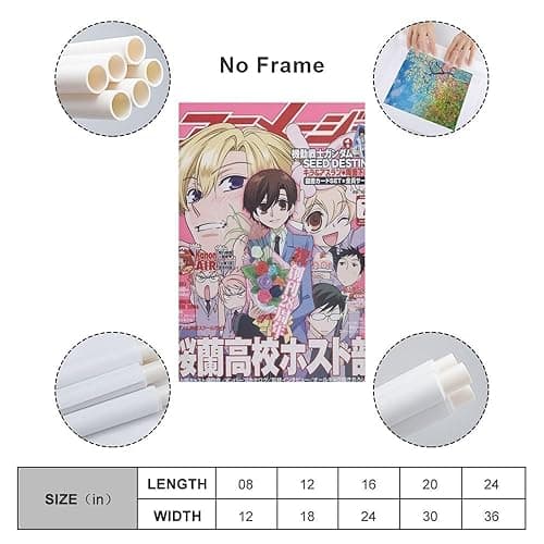 Anime Ouran High School Host Club Poster Print (2) Picture Print Canvas Poster Wall Paint Art Posters Decor Modern Home Artworks Gift Idea 08x12inch(20x30cm) - 08x12inch(20x30cm) - Unframe-style thumbnail 2