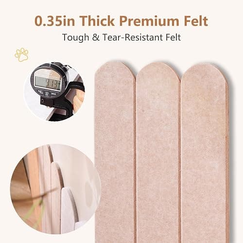 RizzQi Cat Scratcher, Wall Scratchers for Indoor Cats, Vertical Scratching Posts, Cat Scratching Board, 3 Pieces Set Cat Scratch Furniture Protector (Orange) thumbnail 4