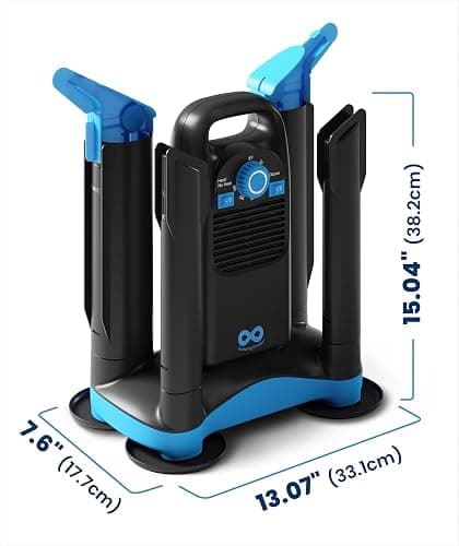 Upgraded Boot Dryer for Work Boots with Ozone Deodorizer - Fast Drying Compact Easy-to-Use Shoe Warmer Adjustable Tube Design - Fast Drying Shoes Dryers for Sneakers & Gloves, Ski Gears (2 Pair) thumbnail 9