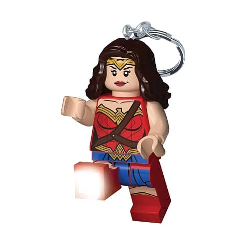 Lego DC Super Heroes Large 3 Inch Tall Figure Keychain Light - Wonder Woman (KE117H) - Image 1