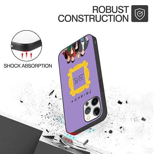 CHENQIAOHU Compatible with iPhone 14 Pro Max Case, Design Unique Pattern Soft TPU Bumper Slim Protective Case for Men Women Girl Boy(Trendy-Friends-3) thumbnail 2