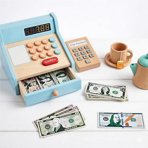 600 Pcs Fake Money for Kids - Realistic Play Money Bills & Plastic Coins - Math Manipulatives & Classroom Currency Set for Grocery Store, Bank, & Board Games - Educational Counting Toy, Ages 3+ thumbnail 7