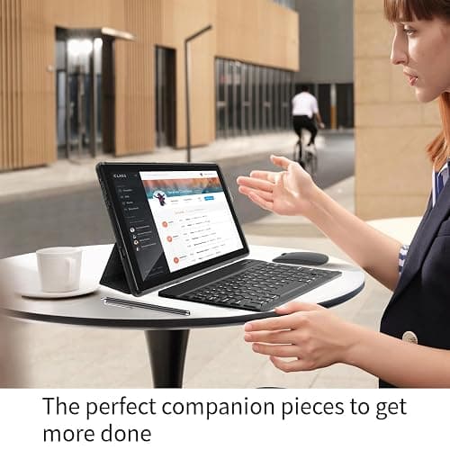 Android 15 Tablet, 12GB+64GB+1TB Expand, 10 Tablet Productivity Bundle with Keyboard Case, Stylus Pen, Octa-core CPU, Dual Camera, WiFi6, 6000mAh Battery+18W Fast Charge, Support Face Unlock (Black) thumbnail 6
