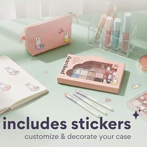 dearcloud Miffy Sky/Shadow - Eye Shadow Palette Makeup with 10 Ultra-Fine Pigments & Dual-Ended Eyeshadow Brush (Artist Bun) thumbnail 7
