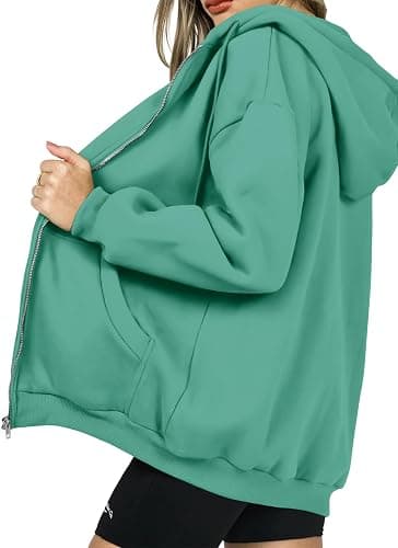 PRETTYGARDEN Women's 2026 Spring Zip Up Y2K Hoodies Casual Long Sleeve Sweatshirts Fall Winter Track Jackets with Pockets thumbnail 2