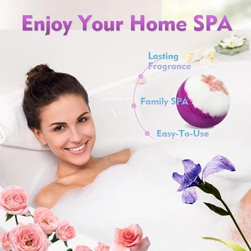 Bath Bombs for Women, 20 Pcs Handmade Bubble Bathbombs Gift Set, Shea & Coco Butter Dry Skin Moisturize, SPA Relaxing Gifts for Women & Men, Her, Girls, Wife, Birthday (Package May Vary) thumbnail 3