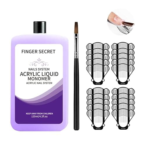 Acrylic Liquid Monomer 120ml/4.2fl.oz,Nail Liquid Monomer,Liquid Monomer for Acrylic Nails,Acrylic Liquid for Acrylic Powder Nails Extension Acrylic Nail Kit (q1, 1) - Image 1