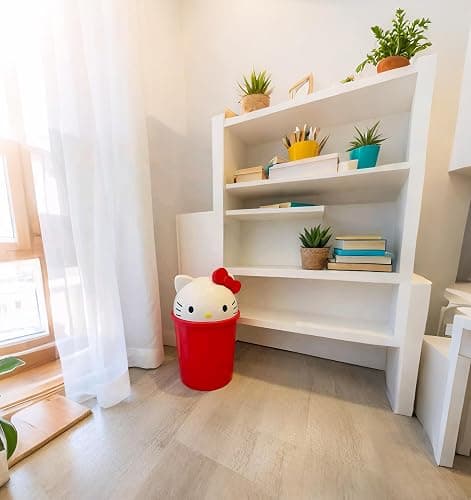 NBHUZEHUA 2.6 Gallon Unicorn Cute Kids Room Trash Can Bedroom Girls Dorm Bathroom Nursery Home Office Small Waste Basket Garbage Cans Trash Bin Dustbin thumbnail 9