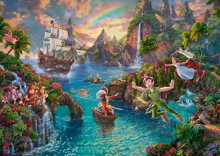 Schmidt, Thomas Kinkade: Disney Peter Pan Puzzle -1000pc, Puzzle, Ages 12+, 1 Players - Image 1
