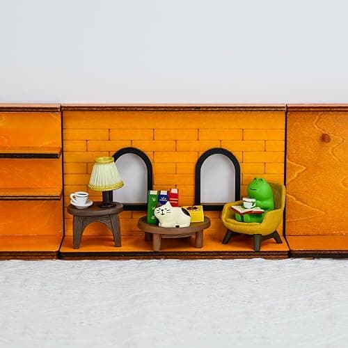 Refintural Miniature Frog Figurines Statue, Adorable Frog Collectibles for Desk and Bedroom Decor, Perfect Indoor Home Decorations and Gifts Set thumbnail 6